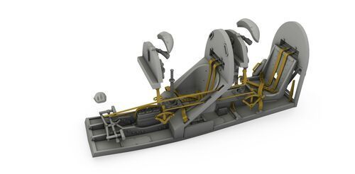 1:48 DH.82 Tiger Moth Cockpit Correction Set