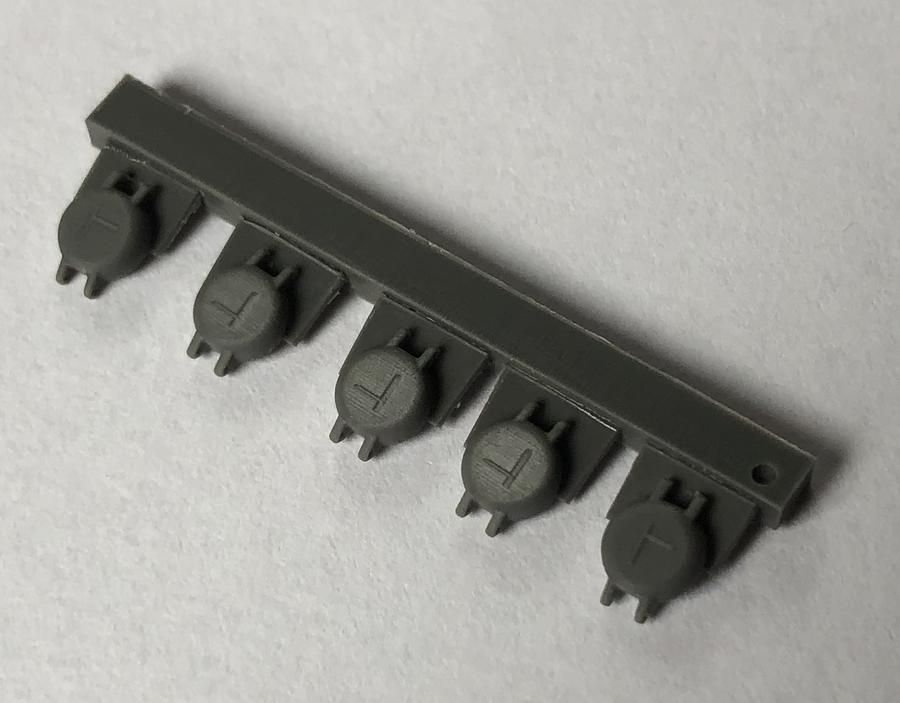 1:35 FUEL CAP SET FOR IDF SHOT KAL, NAGMASCHOT, NAGMACHON (VARIANT 1), 5 PCS.