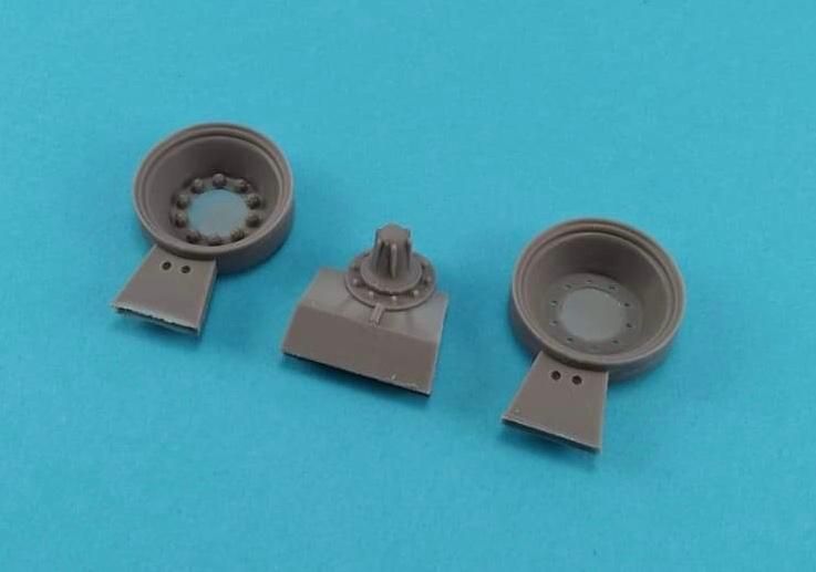 1:35 STEEL WHEELS W/ MUD SHIELD FOR M26/46/47/48A1 FIRST SERIES, WITHOUT RUBBER, CONTAINS ONE WHEEL