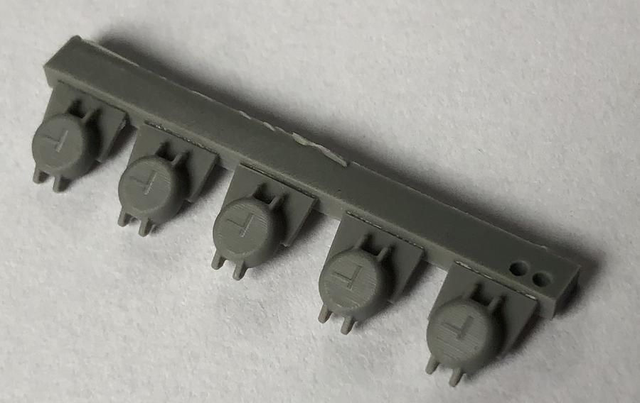 1:35 FUEL CAP SET FOR IDF SHOT KAL, NAGMASCHOT, NAGMACHON(VARIANT 2), 5 PCS.