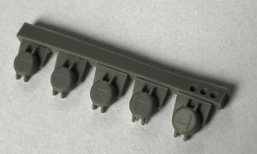 1:35 FUEL CAP SET FOR IDF SHOT KAL, NAGMASCHOT, NAGMACHON(VARIANT 3), 5 PCS.