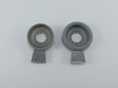 1:35 SPARE STEEL WHEELS FOR M46/47/48/60/103/ T54 FAMILY, TYPE 1, CONTAINS TWO WHEELS