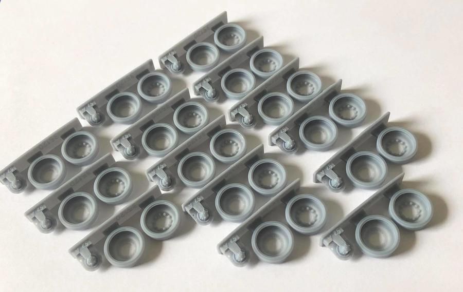 1:35 STEEL WHEELS FOR IDF MAGACH 1 - 3, COMPLETE SET WITH 14 WHEELS