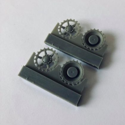 1:35 DRIVE SPROCKET WITH DETAILS FOR PZ. IV F-H EARLY, TAMIYA KITS