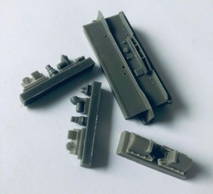 1:35 REAR ARMOR FOR PZ. IV J CHASSIS AND DERIVATES WITH LATE IDLER WHEELS BASE, TAMIYA KITS