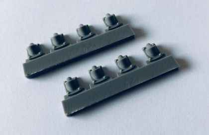 1:35 ONE PIECES BRAKE COOLING AIR INTAKE FOR PZ. KPFW III J-N, 8 PCS.