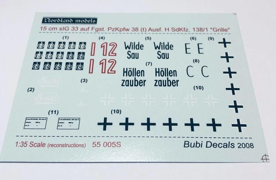 1:35 GRILLE H - MARKING FOR 3 VEHICLES