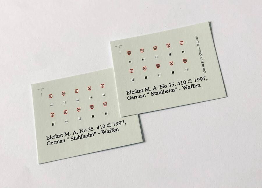 1:35 GERMAN HELMET EMBLEMS - WAFFEN SS