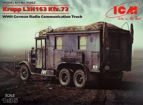 1:35 Krupp L3H163 Kfz.72 WWII German Radio Communications Truck