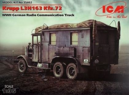 1:35 Krupp L3H163 Kfz.72 WWII German Radio Communications Truck