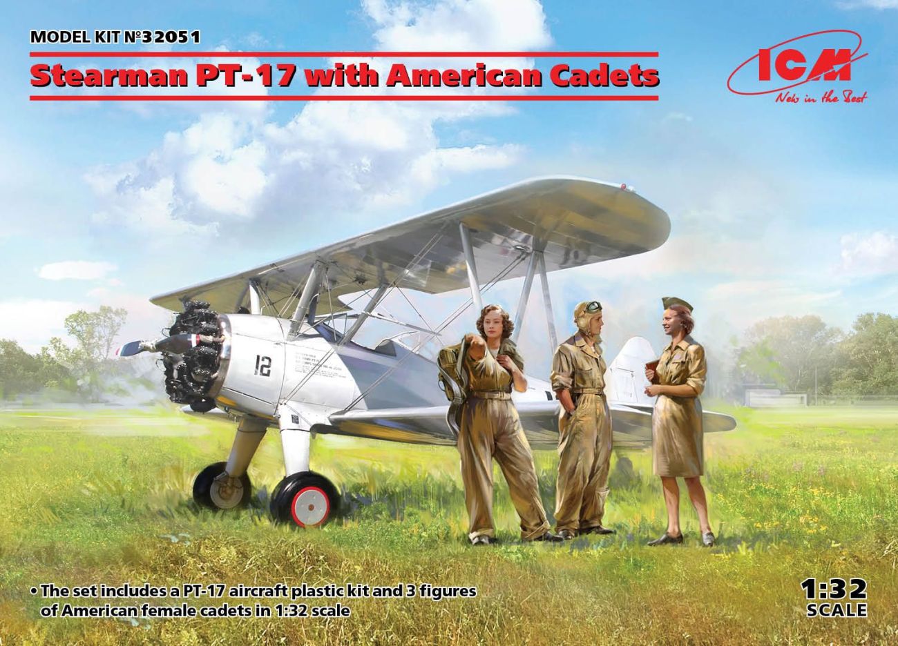 1:32 Stearman PT-17 with American Cadets