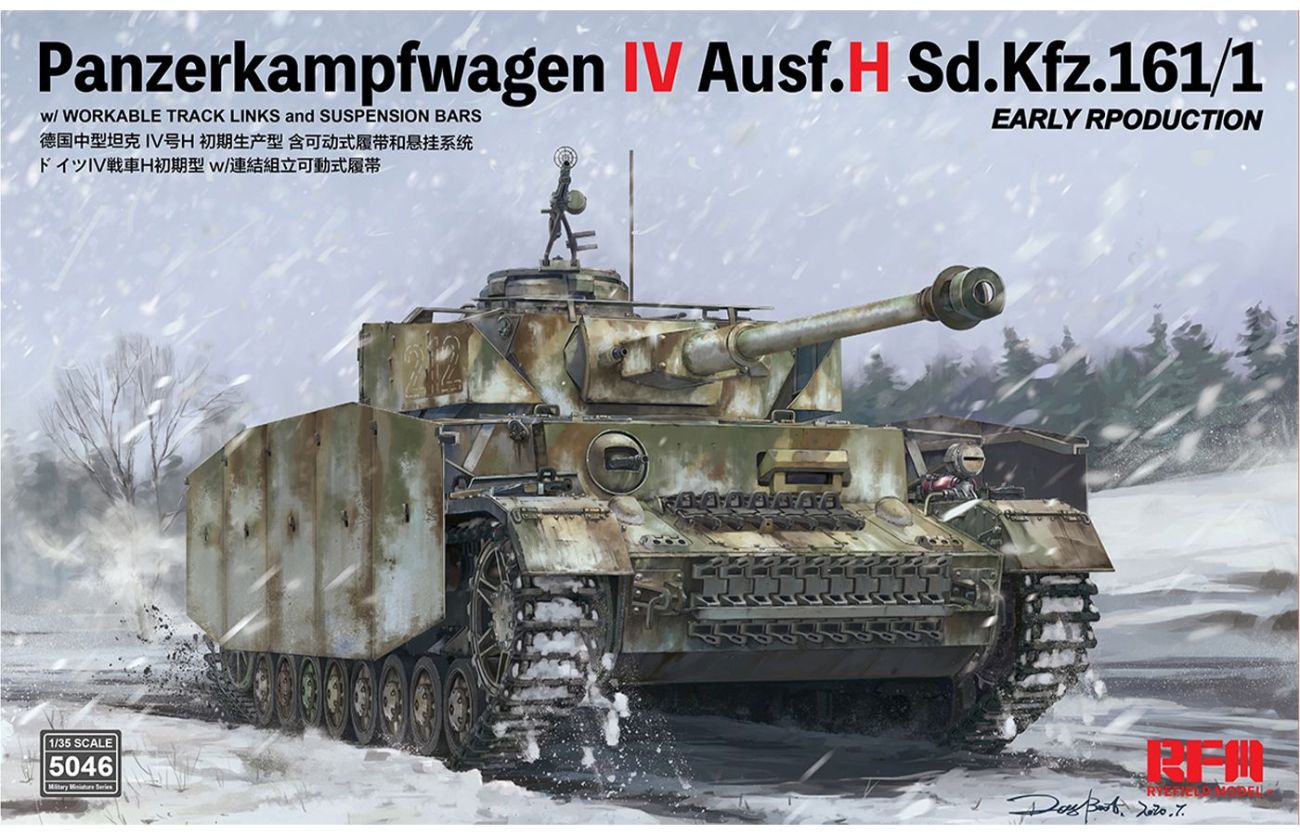 1:35 Panzerkampfwagen IV Ausf.H Sd.Kfz.161/1 EARLY RPODUCTION
