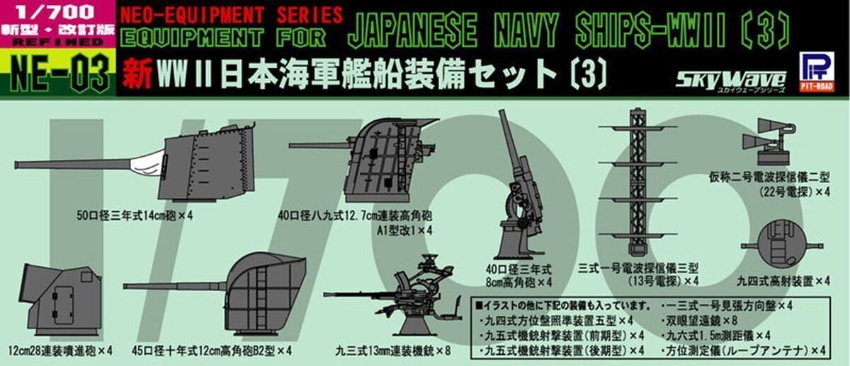 1:700 Neo Equipment parts for IJN Ships (III)