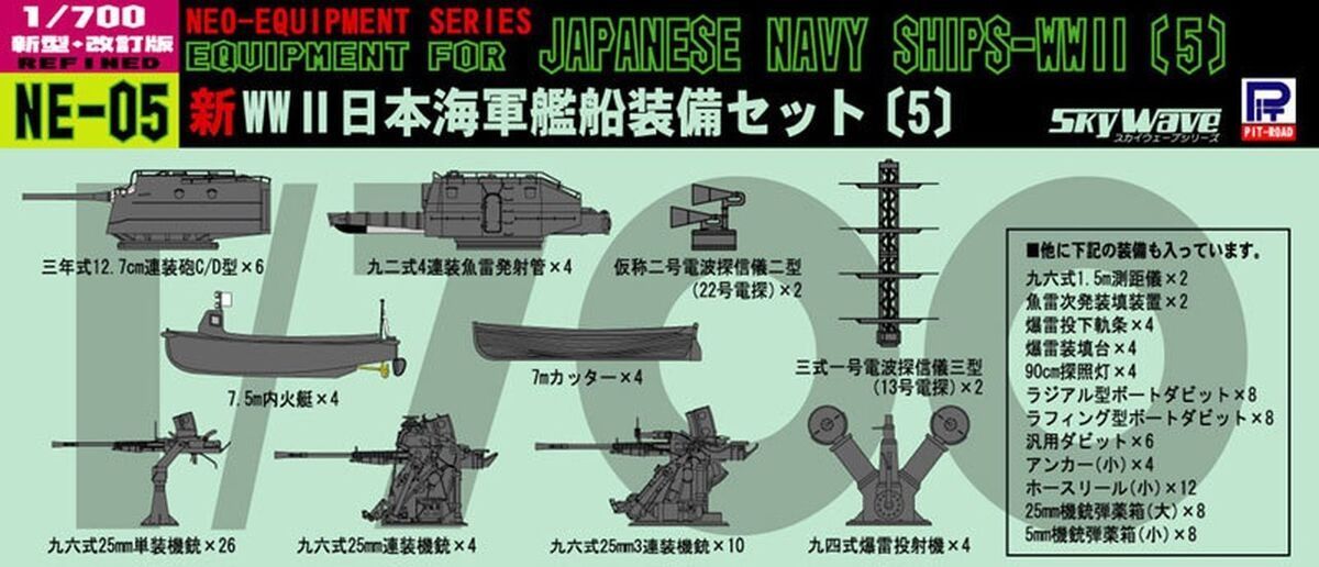 1:700 Neo Equipment parts for IJN Ships (V)