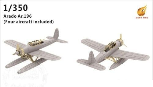 1:350 German Arado 196 Plane (4 sets)