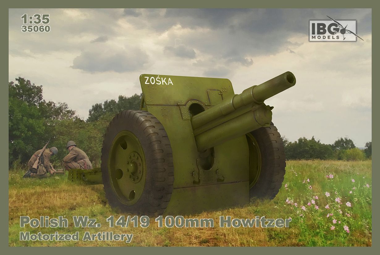 1:35 Polish Wz. 14/19 100mm Howitzer - Motorized Artillery