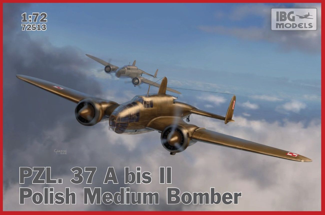 1:72 PZL PZL.37A bis 2 Los-Polish Bomber Plane