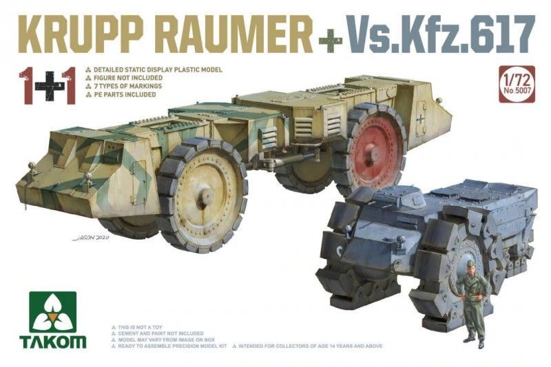 1:72 KRUPP RÄUMER+ Vs.Kfz.617 1+1