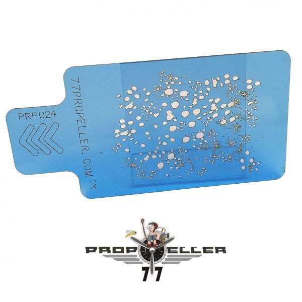 Stredná Airbrush šablóna – Airbrush Stencils pre striekanie jemných detailov – 90 MM X 60 MM