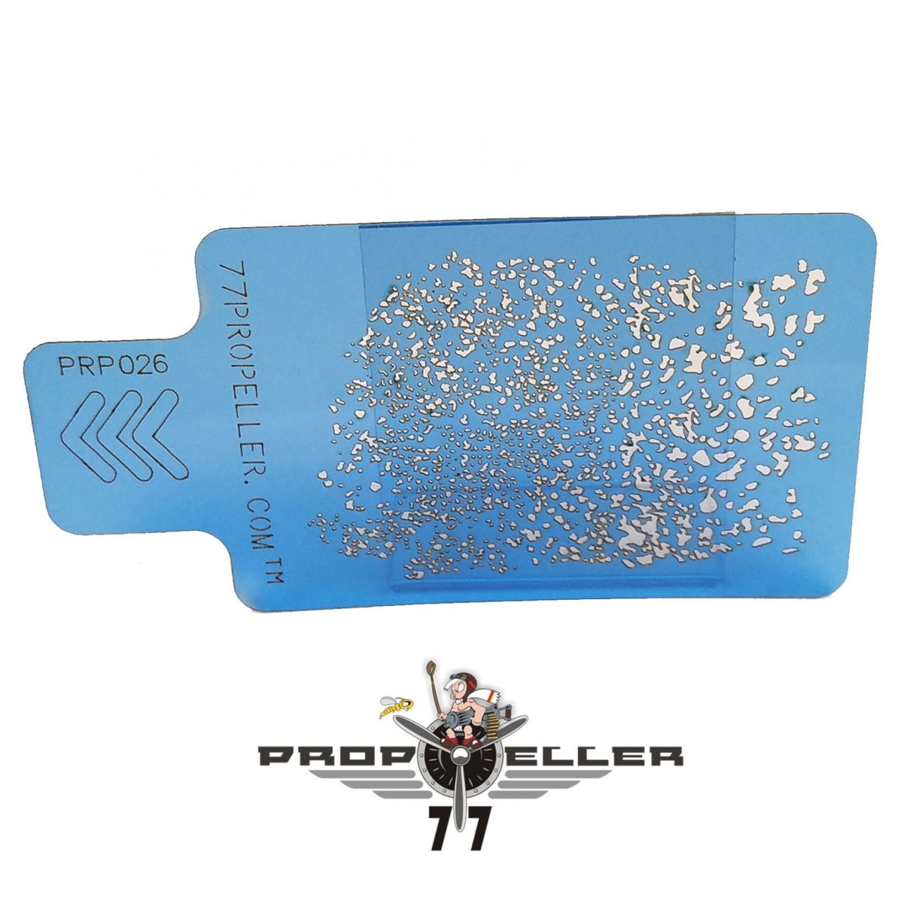 Stredná Airbrush šablóna – Airbrush Stencils pre striekanie jemných detailov – 90 MM X 60 MM