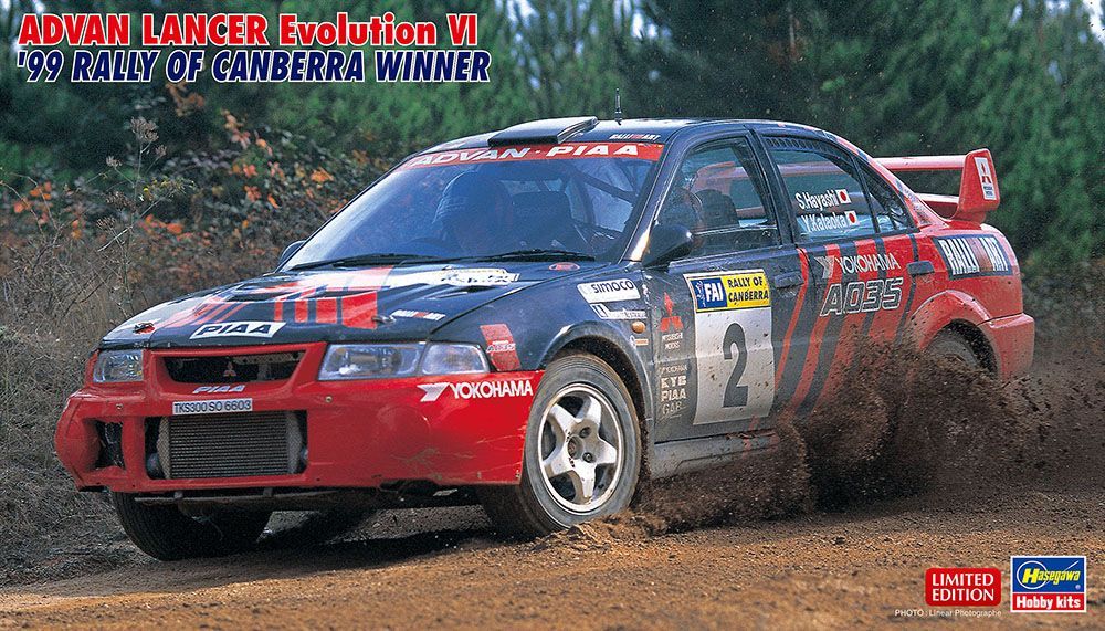 1:24 ADVAN Lancer Evolution VI '99 Rally of Canberra Winner