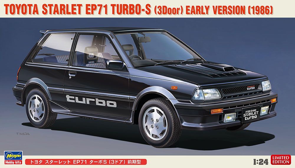 1:24 Hasegawa 20449 Toyota Starlet EP71 Turbo-S (3door) Early Version (1986)