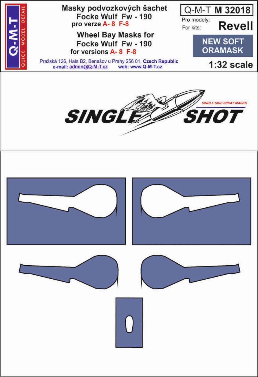 1:32 Fw-190A-8/F-8 wheel bay paint masks