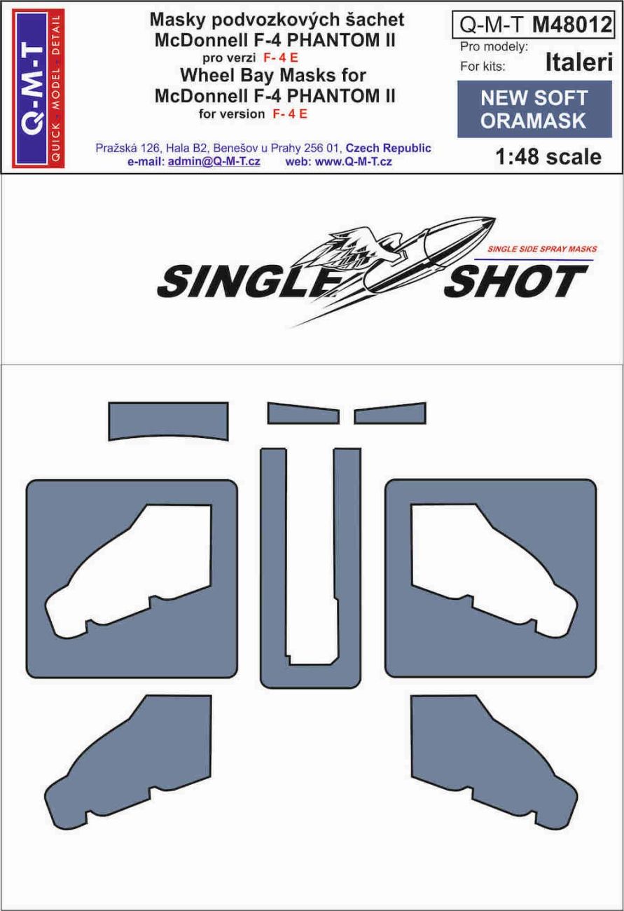 1:48 McDonnell F-4E Phantom wheel bay paint masks