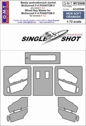 1:72 McDonnell F-4J Phantom wheel bay paint masks