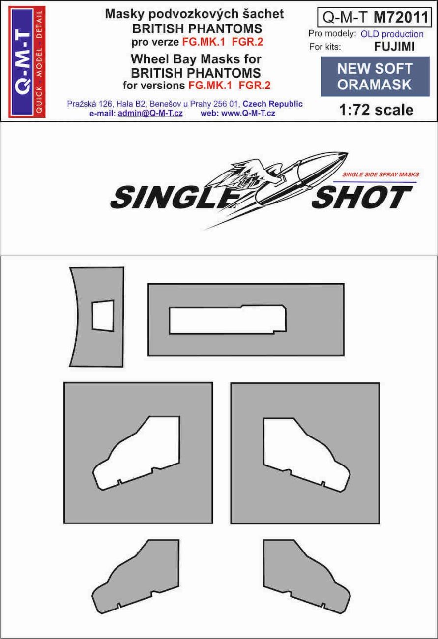 1:72 McDonnell-Douglas FG.1/FGR.2 Phantom Old wheel bay paint masks