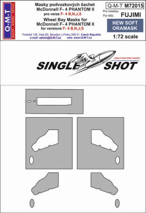 1:72 McDonnell F-4B/F-4N/F-4J/F-4S Phantom wheel bay paint masks