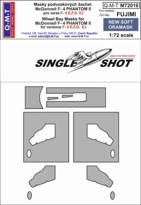 1:72 McDonnell F-4E/F-4F/F-4G/F-4EJ Phantom wheel bay paint masks