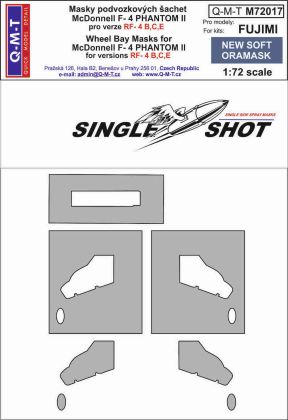 1:72 McDonnell RF-4B/F-4C/F-4E Phantom wheel bay paint masks