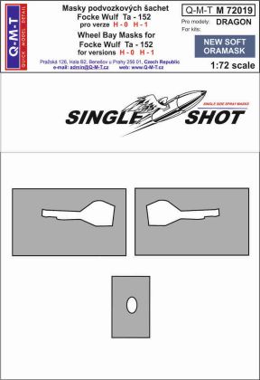 1:72 Focke-Wulf Ta-152H-0/H-1 wheel bay paint masks