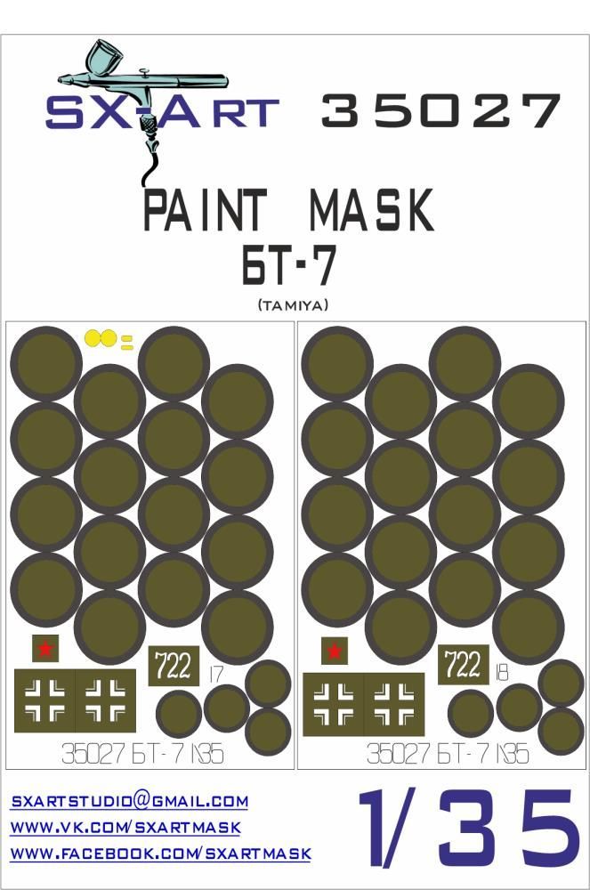 1:35 BT-7 Painting Mask (TAM)