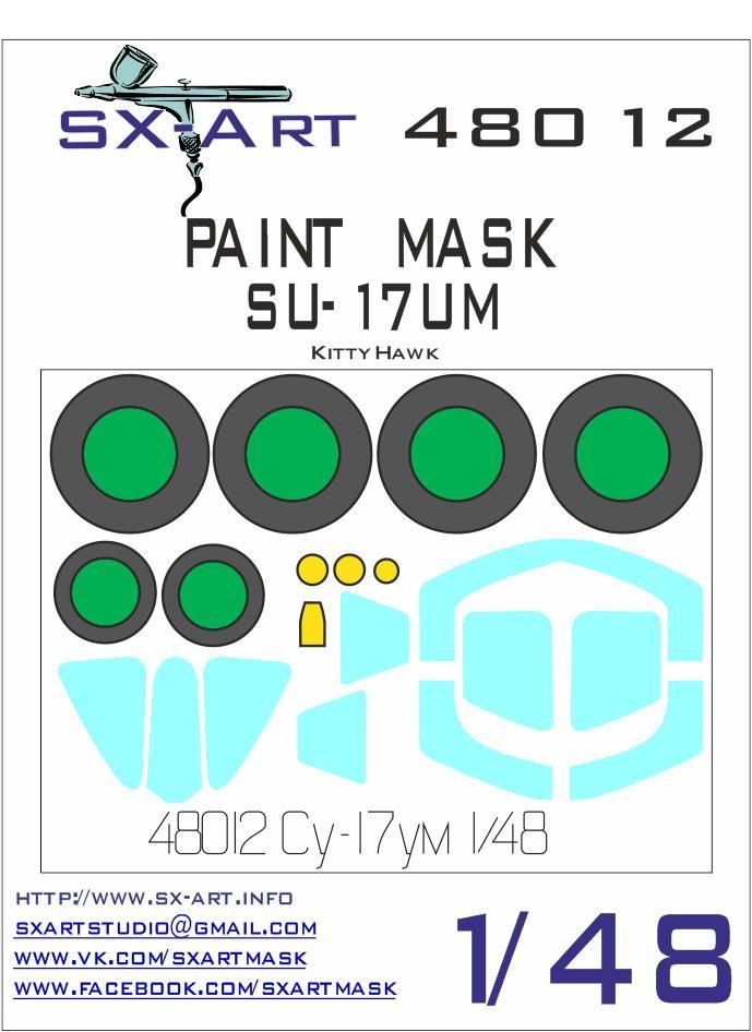 1:48 Su-17UB Painting Mask (KITTYH)