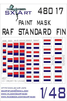 1:48 RAF Standard Fin Painting Mask