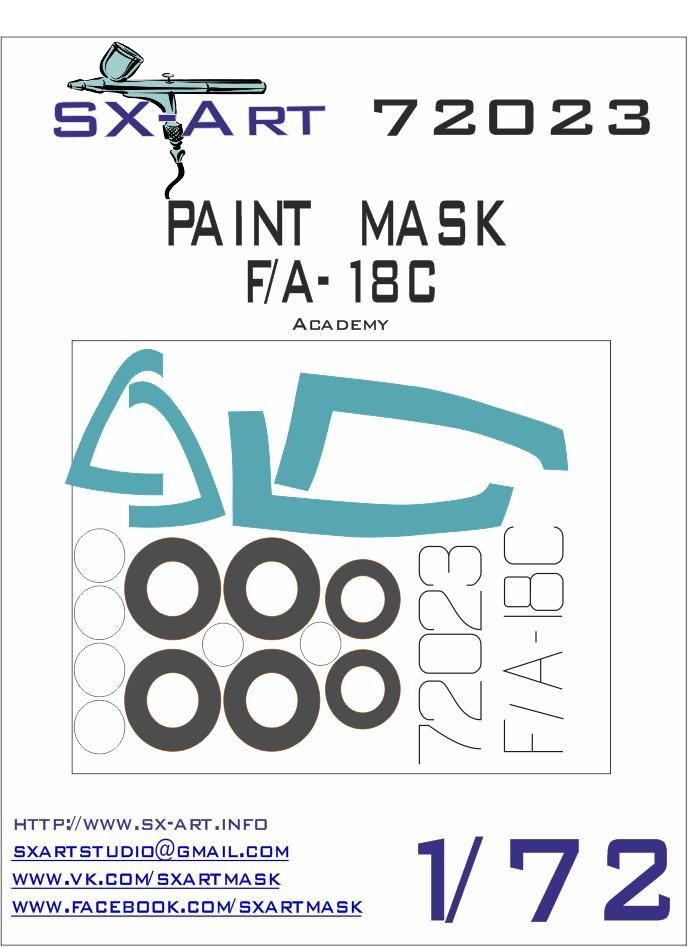 1:72 F/A-18C Painting Mask (ACA)