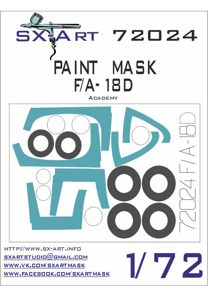 1:72 F/A-18D Painting Mask (ACA)