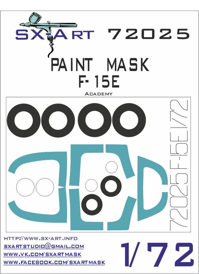 1:72 F-15E Painting Mask (ACA)