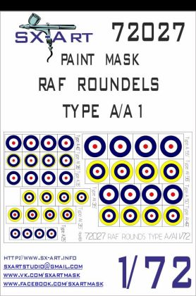 1:72 RAF Roundels Type A/A1 Painting Mask