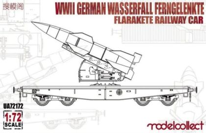 1:72 WWII German Wasserfall Ferngelenkte Flakrakete Railway Car