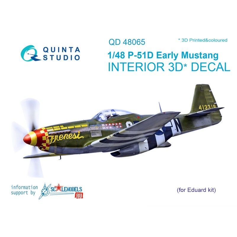 1:48 P-51D (Early) Interior 3D Decal
