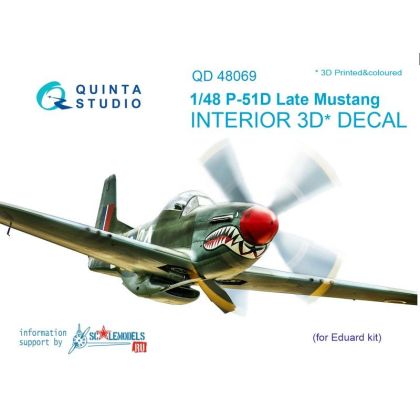 1:48 P-51D (Late) Interior 3D Decal