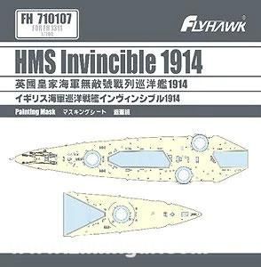1:700 HMS Invincible 1914 Painting Mask (Flyhawk FH1311)