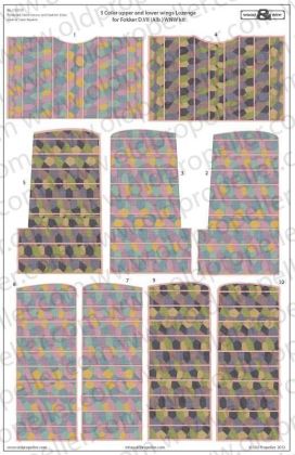 1:32 5 COLOR UPPER AND LOWER WINGS LOZENGE FOR FOKKER D. VII (ALB. ) WNW KIT