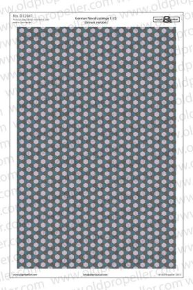 1:32 GERMAN NAVAL LOZENGE, FABRIC TEXTURE - BROWN VERSION