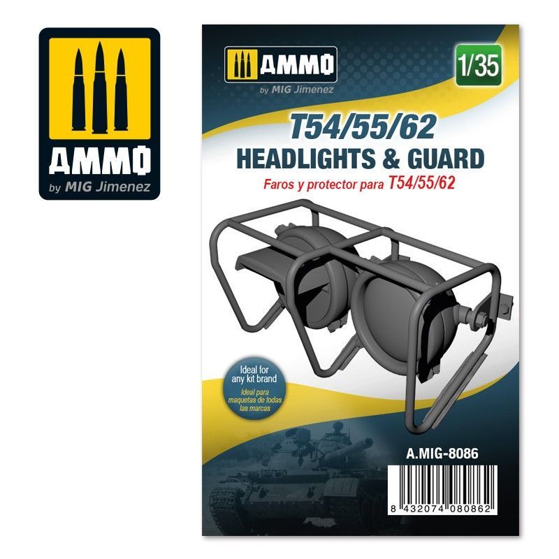 1:35 T54/55/62 headlights & guard