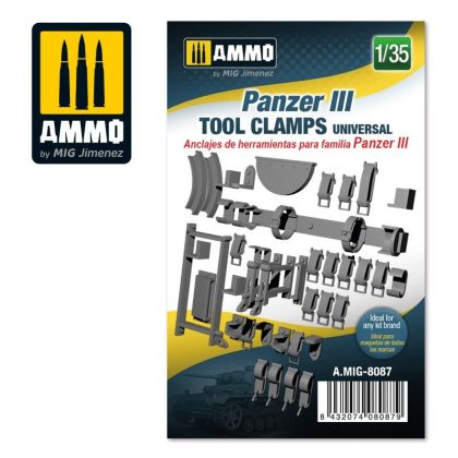 1:35 Panzer III tool clamps universal