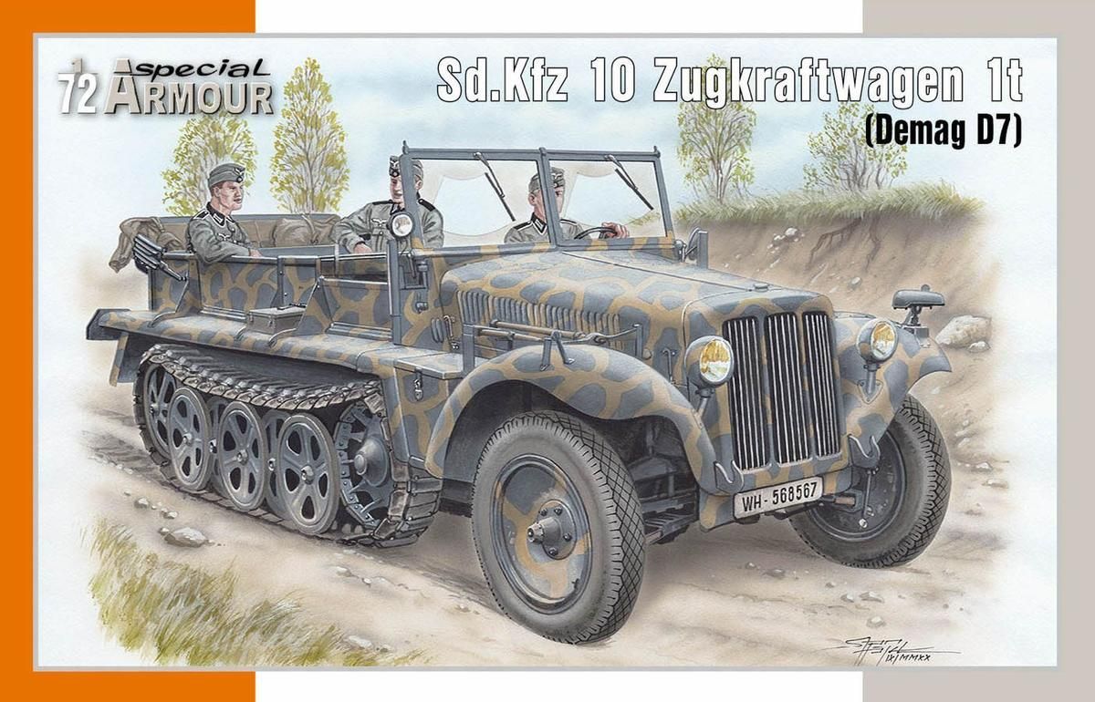 1:72 Sd.Kfz 10 Zugkraftwagen 1t (Demag D7)